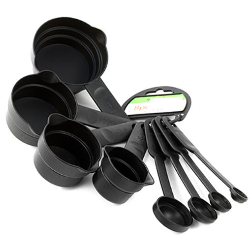 Ложка мерная пластмассовая, набор 8 штук (Китай)