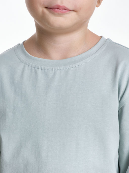 Базовый лонгслив для мальчика 22-6007 белый - Mini maxi фото 14