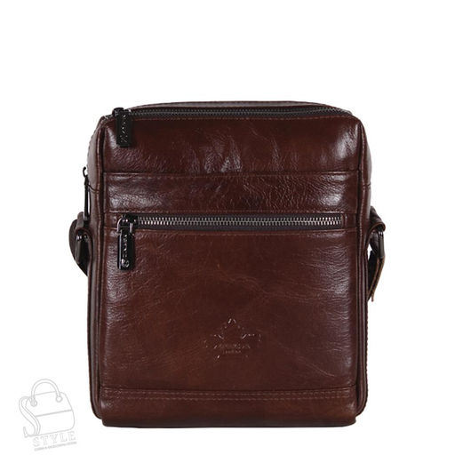 Сумка мужская кожаная 6881-2Z brown Zinimxs в Новосибирске