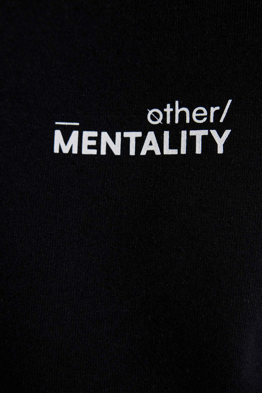 Толстовка с принтом приталенного кроя и круглым вырезом - Defacto фото 4