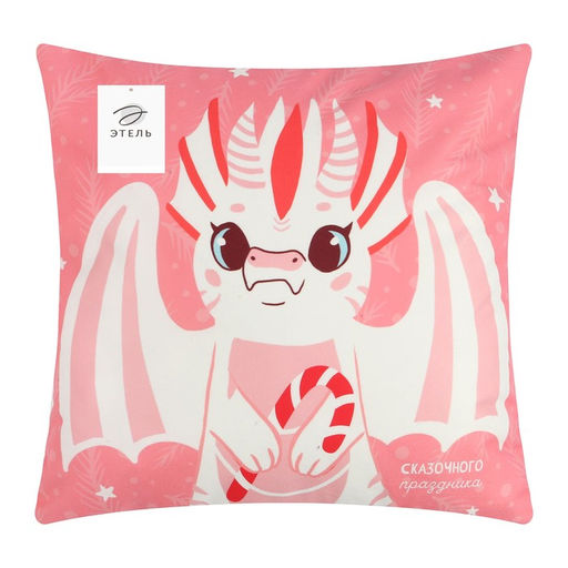 Наволочка декоративная Этель Сказочного праздника 40х40 см, 100 полиэстер, велюр  фото 5