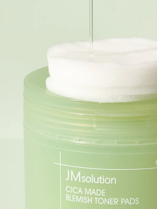Jmsolution Успокаивающие тонер-пэды для лица с центеллой / Cica Made Blemish Toner Pads, 100 шт.