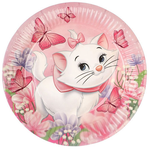 Цена за 10 шт. Тарелка бумажная, Кошечка Мари, Коты Аристократы - Disney фото 7