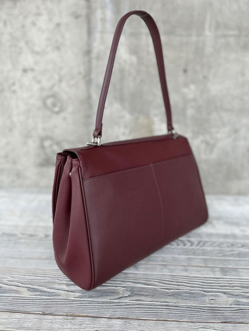 Женская кожаная сумка-портфель 8399-3 Бордо - Sergio valentini фото 3
