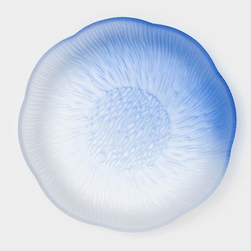 Тарелка глубокая Лотос, d=23 см, стекло, синяя - Simaland фото 2