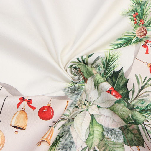 Скатерть Этель Рождественский венок, 110х150 см, с ВГМО, 100% хл, саржа 190 г/м2  фото 5