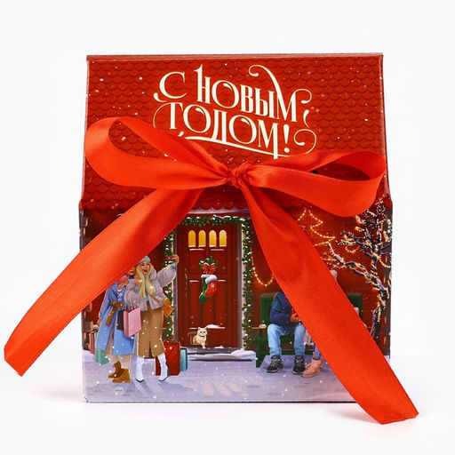 Коробка подарочная новогодняя складная « Городская жизнь », 15 х 18 х 10 см