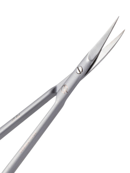 Frau Finger Ножницы маникюрные для кутикулы изогнутые / Premium PS 27, матовые, ручная заточка, 10 см