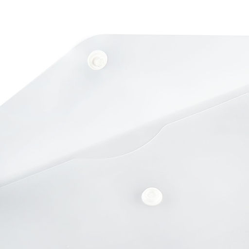 Цена за 10 шт. Папка-конверт на кнопке travel, 150 мкм, Calligrata Standard, прозрачная, белая