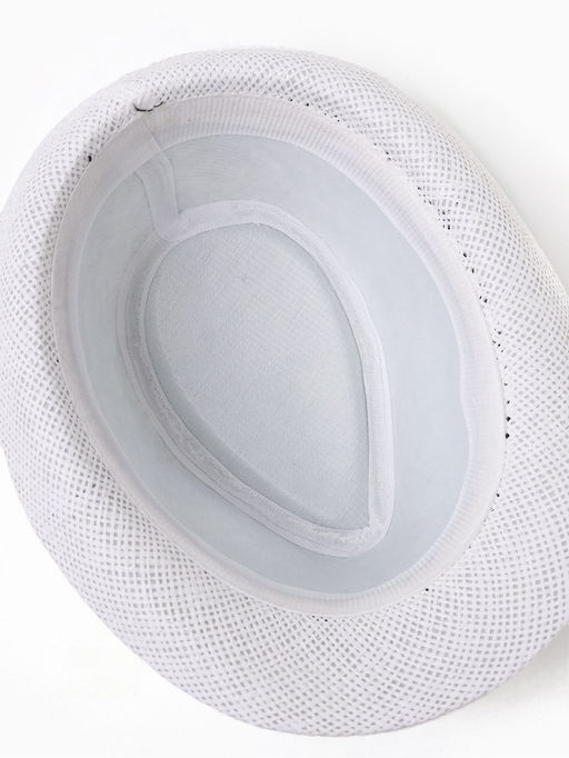 Шляпа мужская MINAKU «Плетеная», размер 58, белая