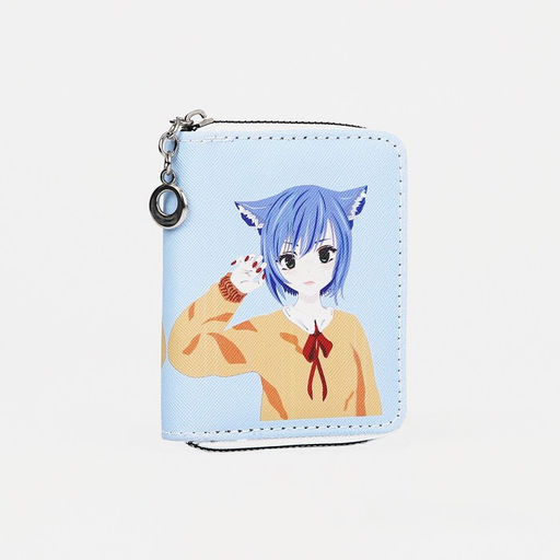 Кошелёк детский на молнии, цвет голубой - Simaland фото 3