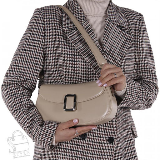 Сумка женская кожаная 1015NL beige NL  в Новосибирске