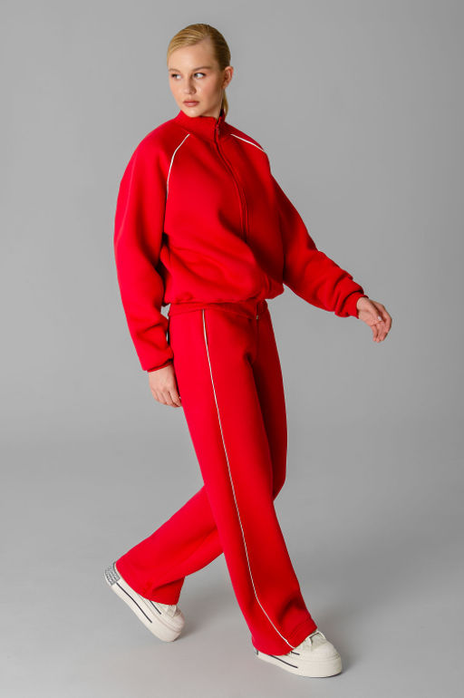 Арт. 2916 Костюм с начесом женский 44-52 (5 шт) Цвет:красный