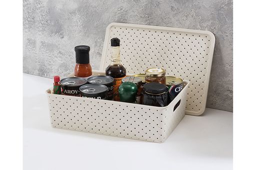Корзинка с крышкой 7,5 л 35*24,5*10,5 см Береста латте - Elan gallery фото 4