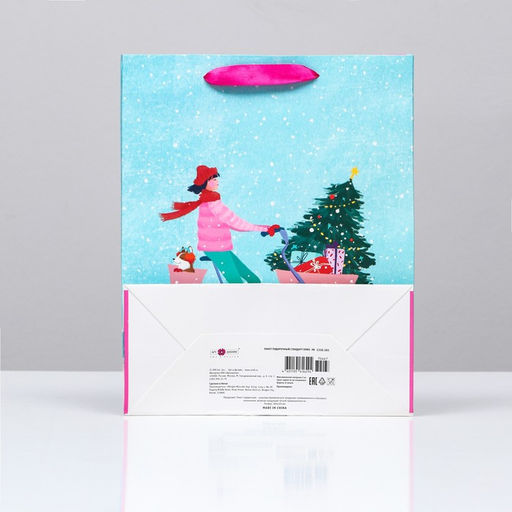 Пакет подарочный Вело-прогулка, 26 х 32 х 12 см - Simaland фото 2