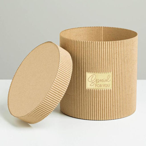 Шляпная коробка из микрогофры Special for you, 15 х 15 см - Дарите счастье фото 4