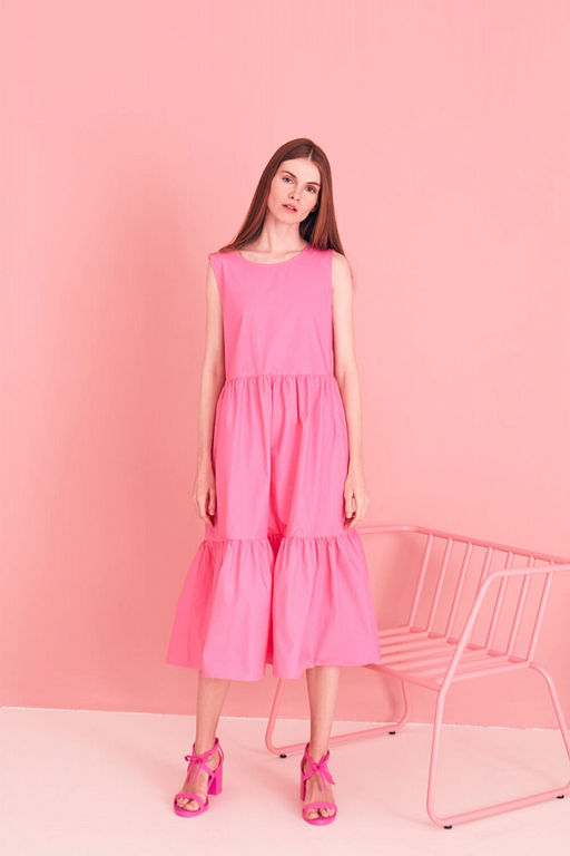 Синее платье-миди - Incity фото 7