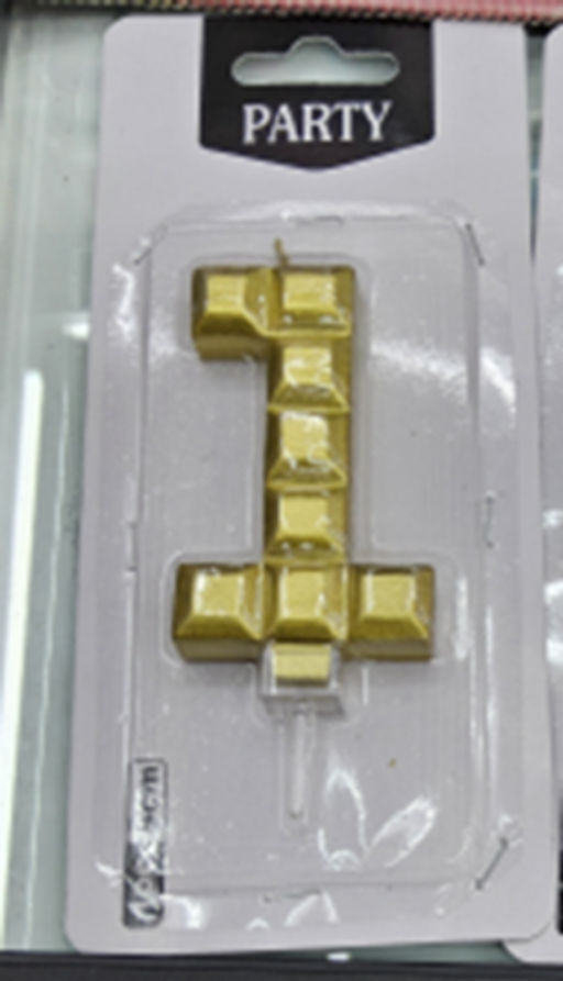 Свеча Цифра / KL-19gold /уп 360/