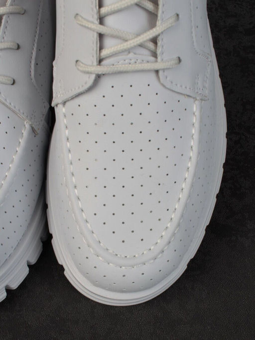 03-PDD161-5 GRAY/LT. BLUE Полуботинки женские (натуральная кожа)