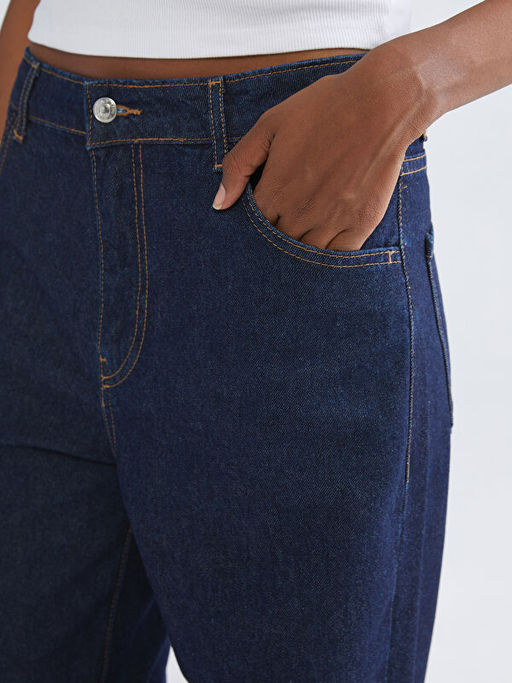 Wideleg Kad?n Jean Pantolon
