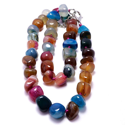 Бусы из камня MIX агат привлечение новых источников дохода