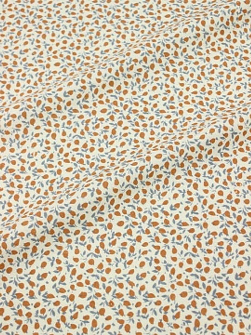 Теплый хлопок Россыпь бутончиков цв.терракотовый, ВИД2, ш.1.53м, хлопок-100%, 150гр/м.кв