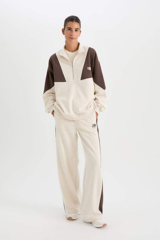 DeFactoFit NBA Широкие брюки с надписью NBA Широкие брюки стандартного размера из плотной ткани  фото 2