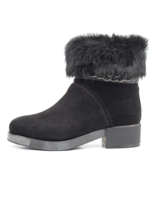 04-206W-8Y1 8J33M Ботинки зимние женские (натуральная замша, натуральный мех)
