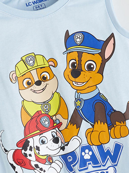 Paw Patrol Bask?l? Erkek ?ocuk ?ortlu Pijama Tak?m