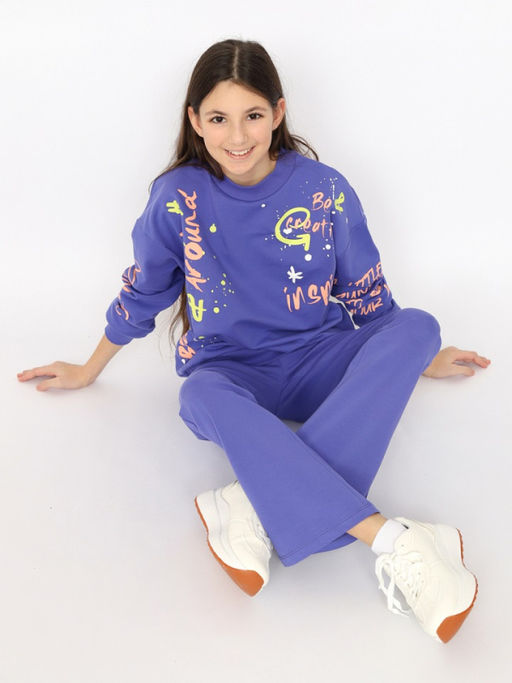 CRB wear/CSJG 63758-44-394 Джемпер для девочки,фиолетовый/Ex.Cherubino фото 6
