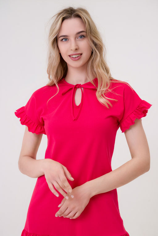 Платье женское из кулирки Чейси 2 малиновый