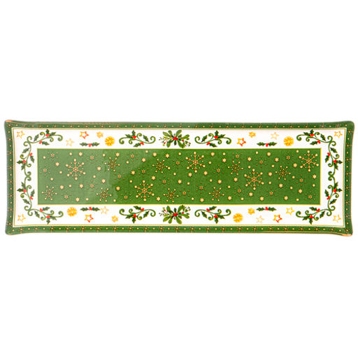 Блюдо для сервировки Рождественская сказка 34,5х11,5 см 198-384 #НовыйГод