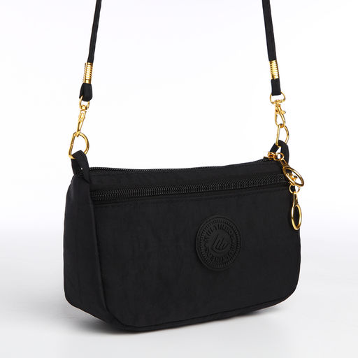 Сумка женская кросс-боди на молнии, цвет чёрный - Simaland фото 5