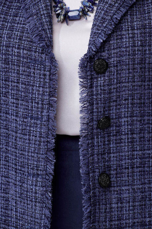 Жакет FITA 20511 сине-баклажановый