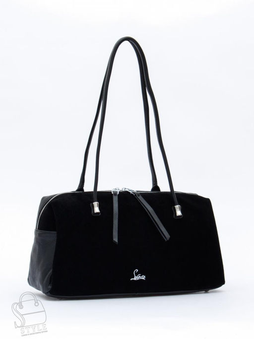 Сумка женская кожаная 98409SP black Velina Fabbiano-Safenta в Новосибирске