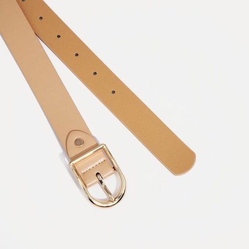 Ремень женский, ширина 2,8 см, винт, пряжка металл, цвет бежевый - Simaland фото 2