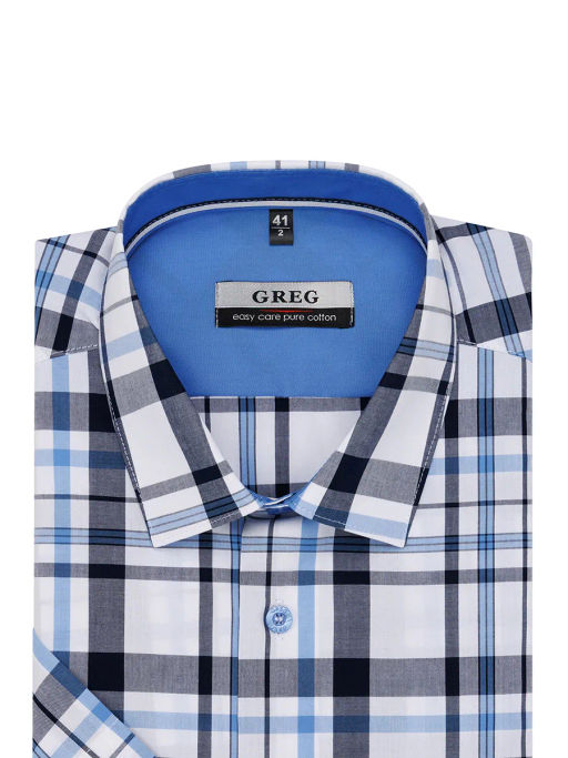 Сорочка мужская короткий рукав GREG 225/201/6042/1p
