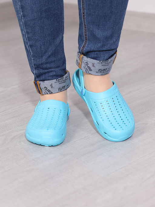 Кроксы синие