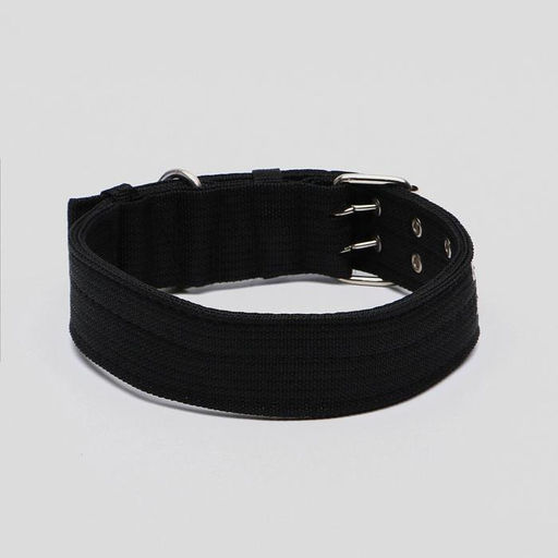 Ошейник четырехслойный с вертлюгом, 80 х 4,9 см, ОШ 64-74 см, полиэстер, чёрный - Пижон фото 2