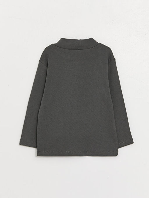 Bal?k?? Yaka Uzun Kollu Basic Erkek Bebek Ti??rt