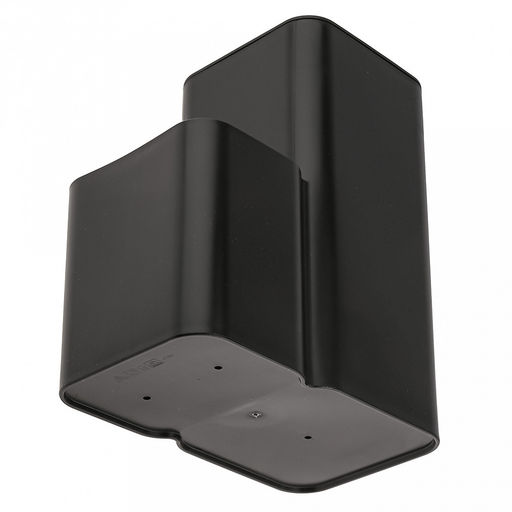 Подставка для ножей и столовых приборов пластмассовая 19х11х22,5см, черный (Россия)