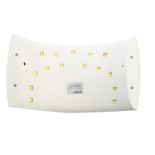 Лампа для гель-лака Luazon LUF-13, LED, 24 Вт, дисплей, 15 диодов, 220 В, белая