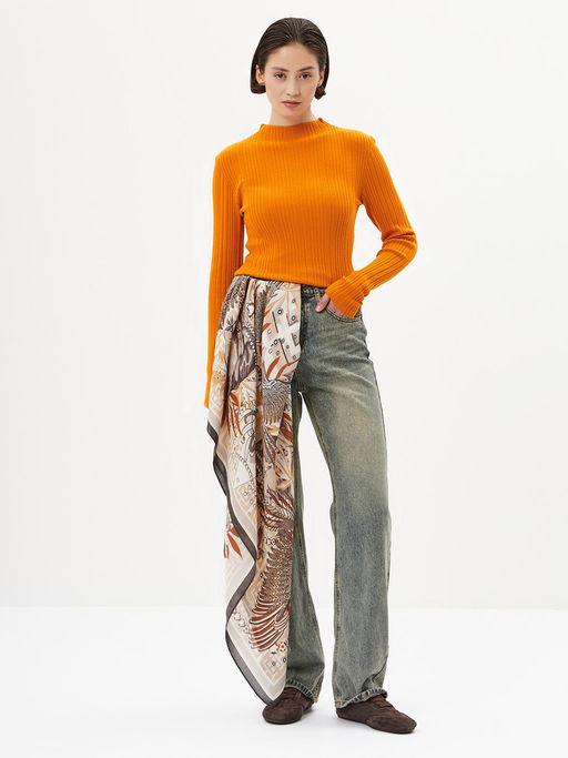 Платок жен. шелк+шерсть+мод 120х120 E16-8487-03