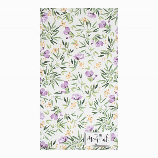 Кухонный набор подарочный Leaves: полотенце, варежка-прихватка, кисть, лопатка, венчик