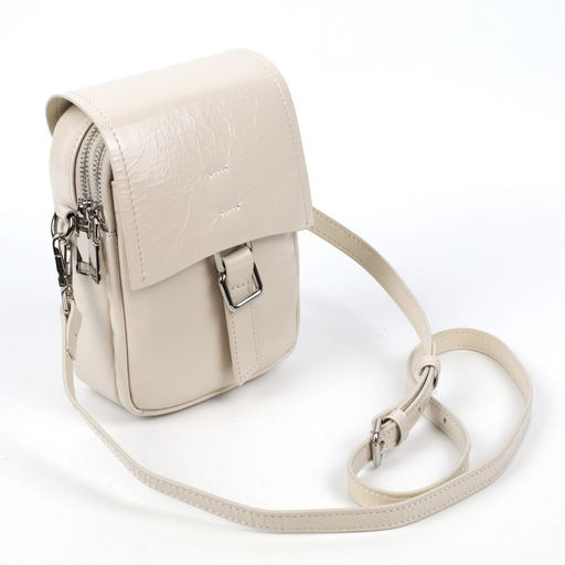 Женская кожаная овальная сумка через плечо 0116-14 - Cidirro фото 2