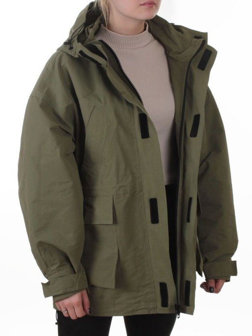 3097 GREEN Куртка демисезонная женская (100 гр. холлофайбер) - Fashion фото 8