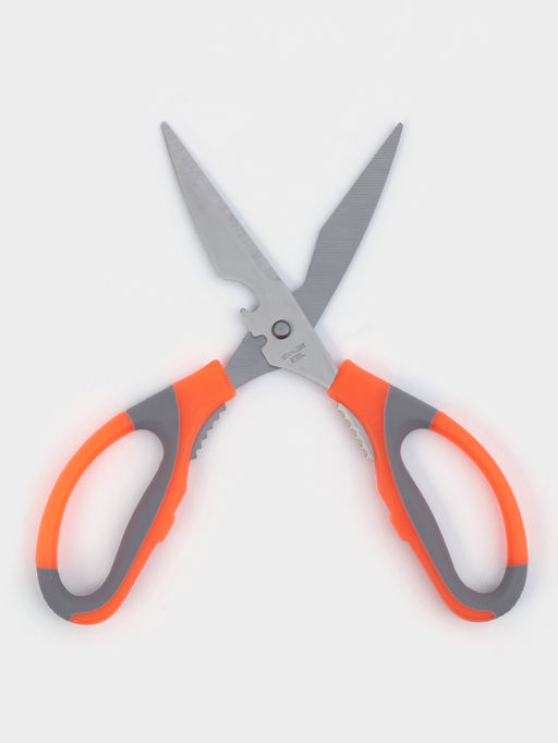 Цена за 2 шт. Ножницы кухонные Доляна «Драйв», 22 см, с открывалкой для бутылки, оранжевые