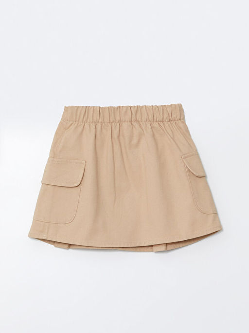 Beli Lastikli K?z ?ocuk Etek ve K?lotlu ?orap 2li Tak?m