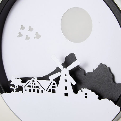 Бра 2509/1 LED 15 Вт 3000/4000К черно-белый 24×24 см