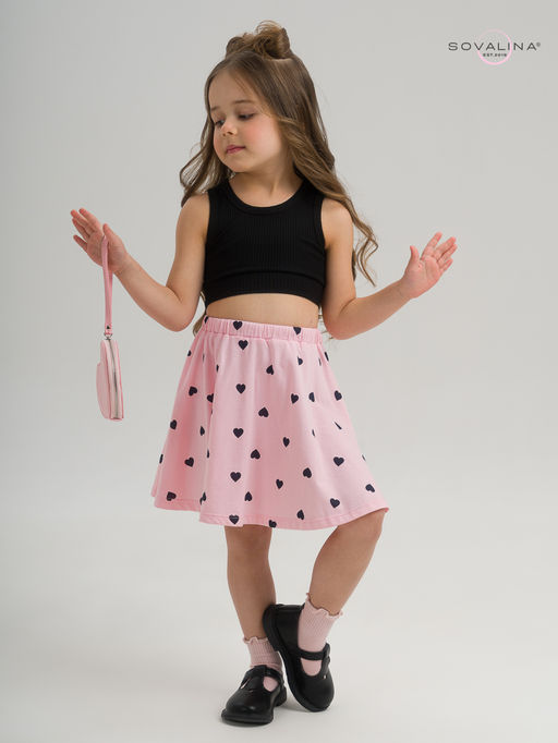 Костюм Мальвина КТ черный-черные сердечки - Sovalina фото 7